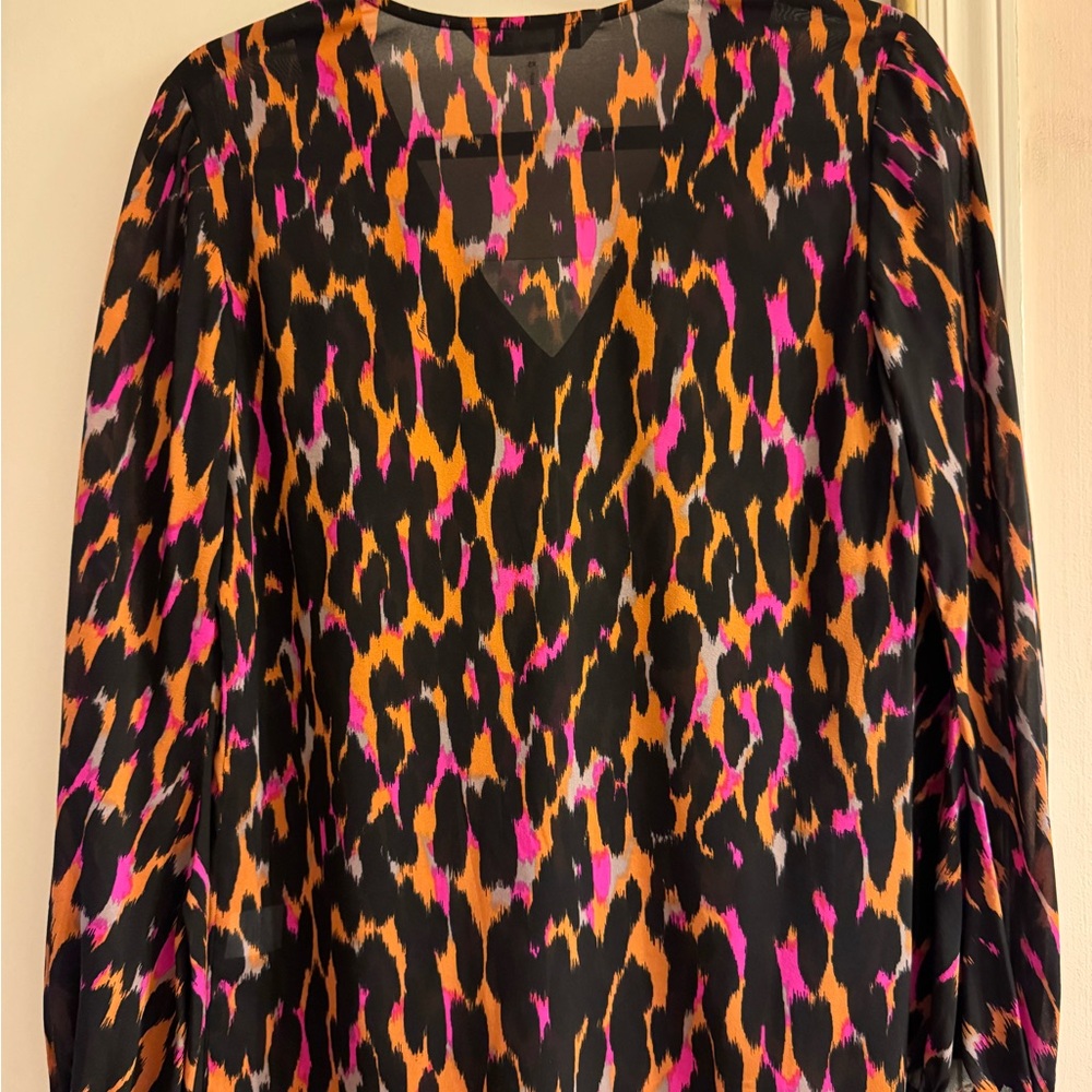 Chic Animal Print Blouse